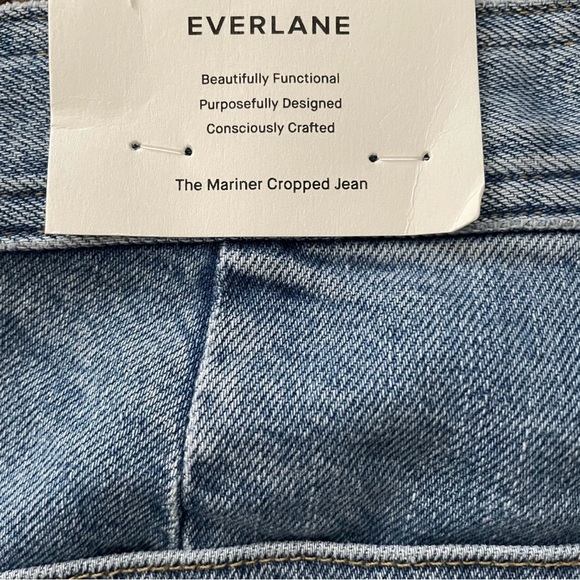 EVERLANE The Mariner Cropped Jeans Blue Organic Cotton Size 24R NWT - Picture 6 of 12